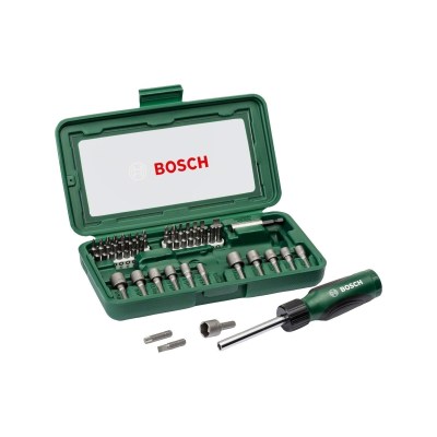 Bosch Κατσαβίδι Με Σετ 46 Τεμαχίων - Κατσαβιδόλαμες & Καρυδάκια
