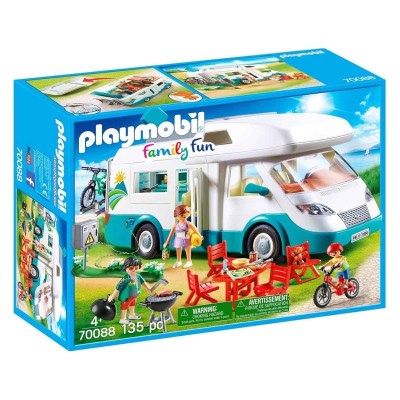 Playmobil Family Fun: Αυτοκινούμενο Οικογενειακό Τροχόσπιτο (70088)