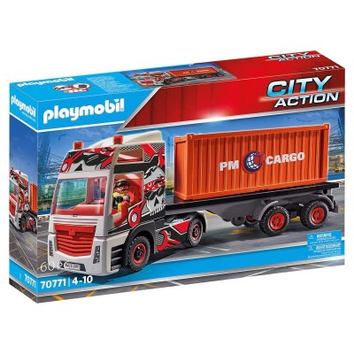 Playmobil City Action: Φορτηγό Μεταφοράς Container (70771)