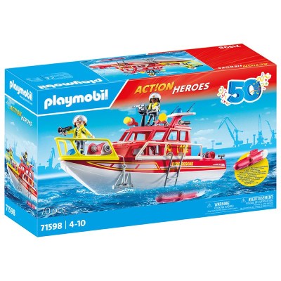 Playmobil Action Heroes: Πυροσβεστικό Σκάφος Διάσωσης (71598)