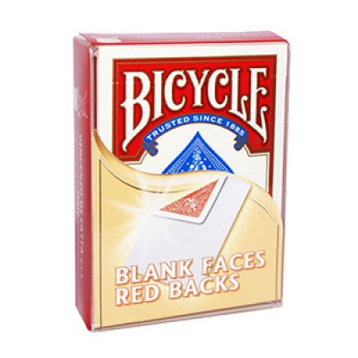 Bicycle Blank Faces / Red Backs Deck