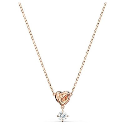 Swarovski Lifelong Heart Κολιέ - Rose Gold Plated